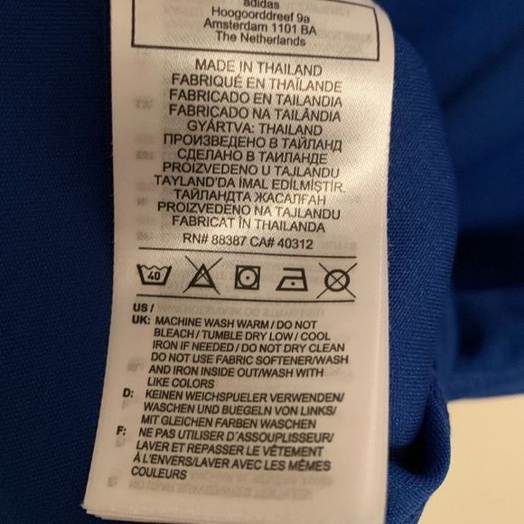 Adidas Tank Top NWOT Workout Royal Blue Loose Fit Racerback Aeroready Medium - Picture 5 of 7